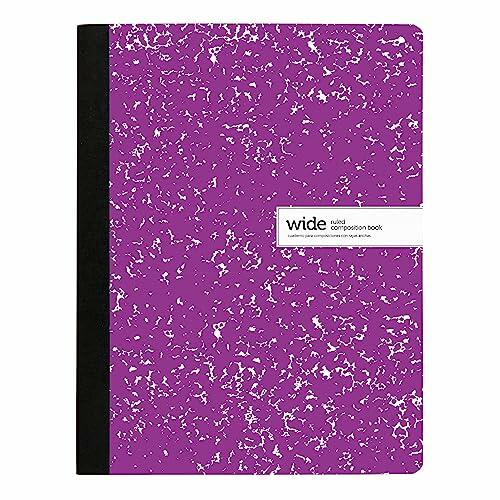 Office Depot Composition Notebook Wide Ruled Purple 100 Sheets 9.75x7.5