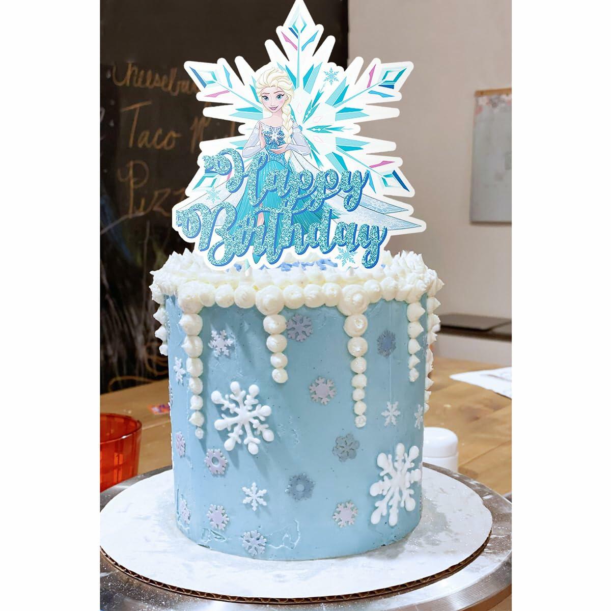 Frozen Cake Topper Birthday Party Decoration for Children, 1 Count