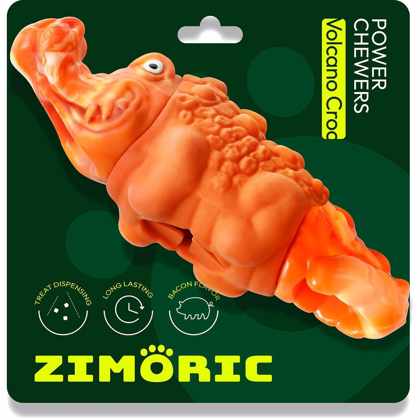 Zimoric Tough Dog Chew Toy Durable Interactive Treat Dispensing Medium Large