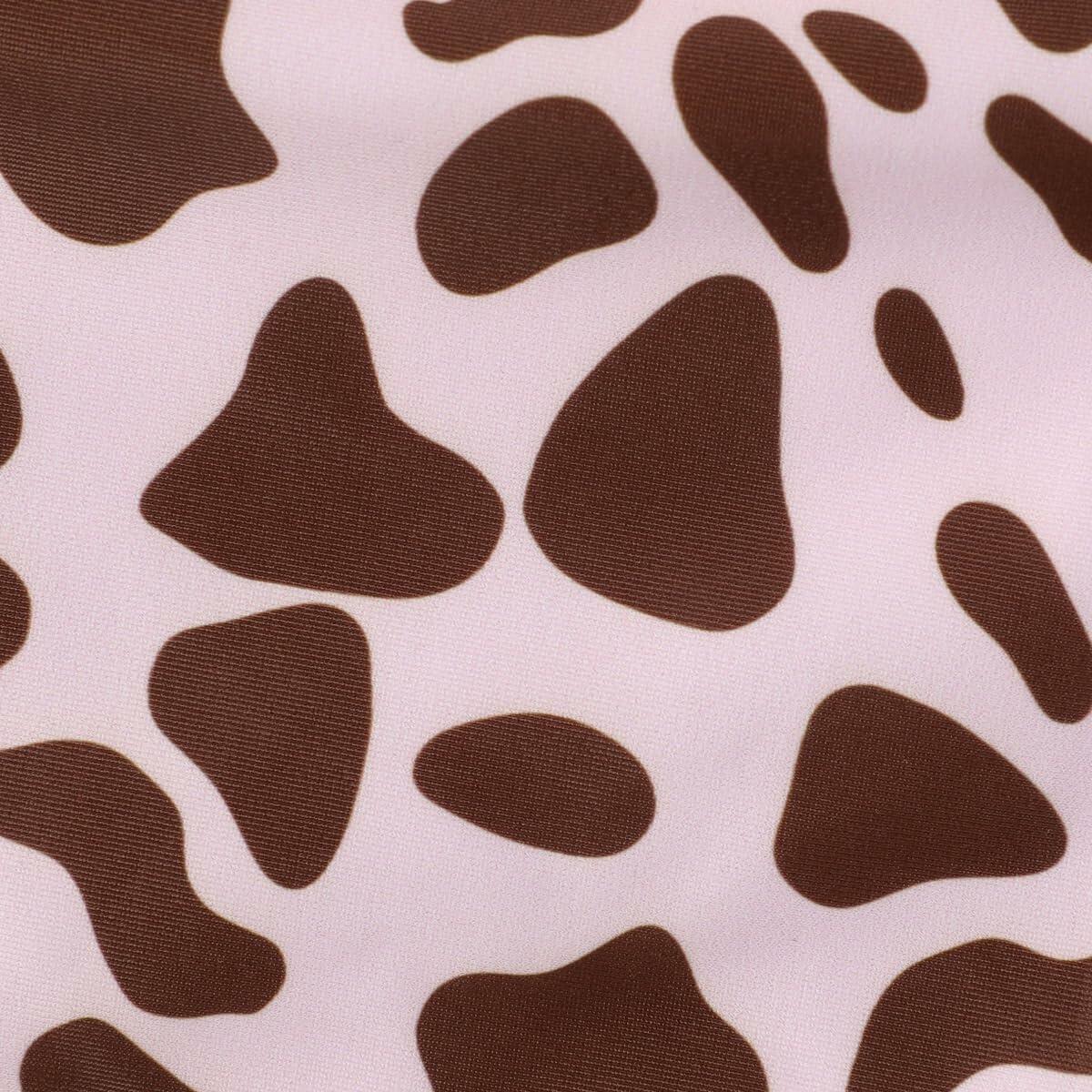 PATPAT Girls 2-Piece Tankini Swimsuit Set Cheetah Brown Size 8-9