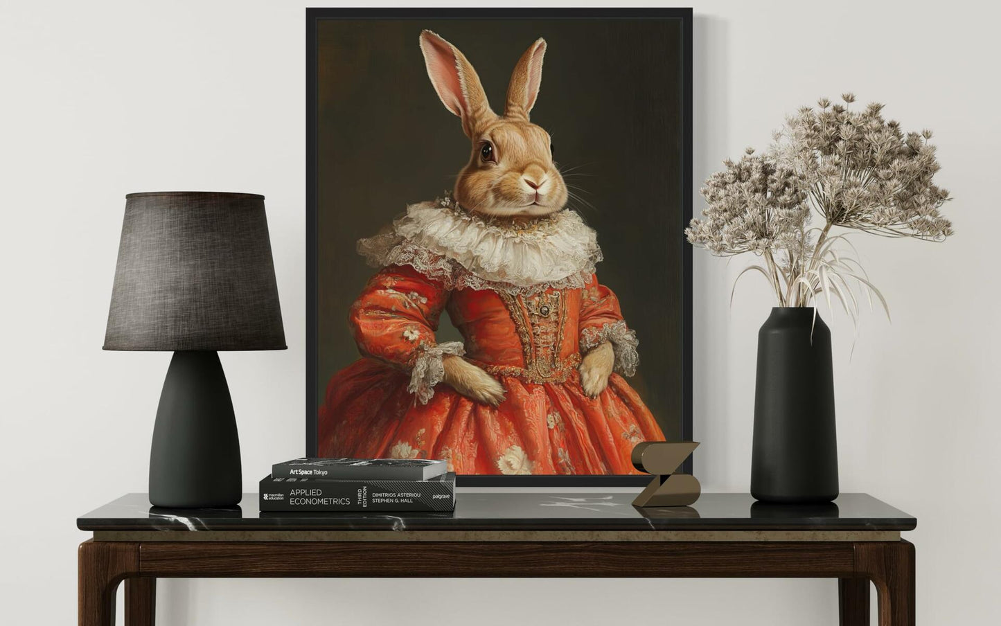 aj decor Rabbit Art Print Poster 8x10 inches Unframed Nature Wall Decor