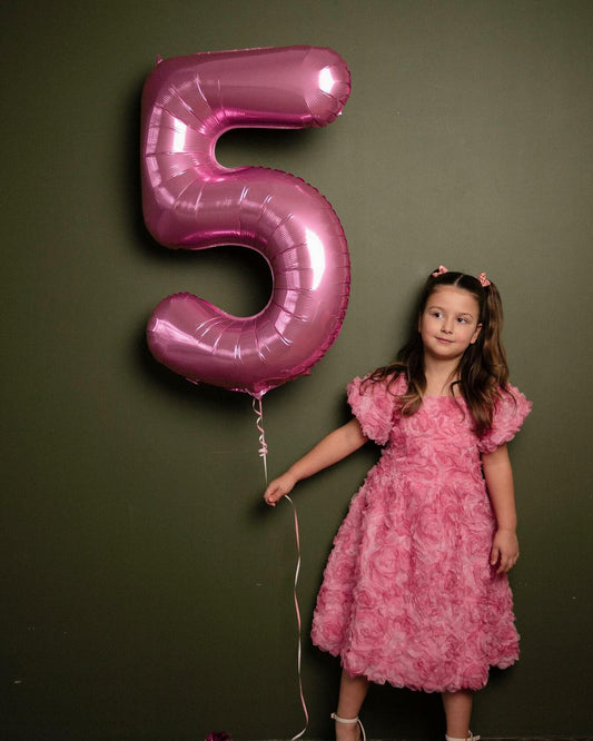 40in Pink Number 9 Balloon Large Foil Birthday Decoration for Men Women Kids