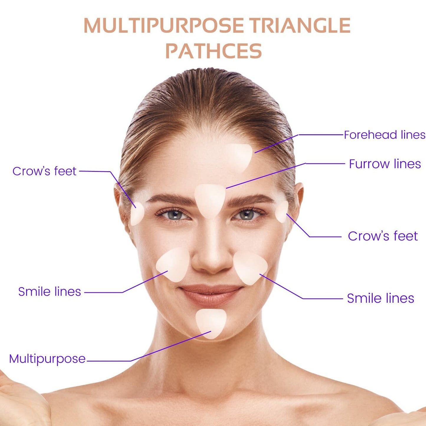 ENROSLU Face Wrinkle Patches 256Pcs Clear Reusable Anti-Wrinkle Treatment