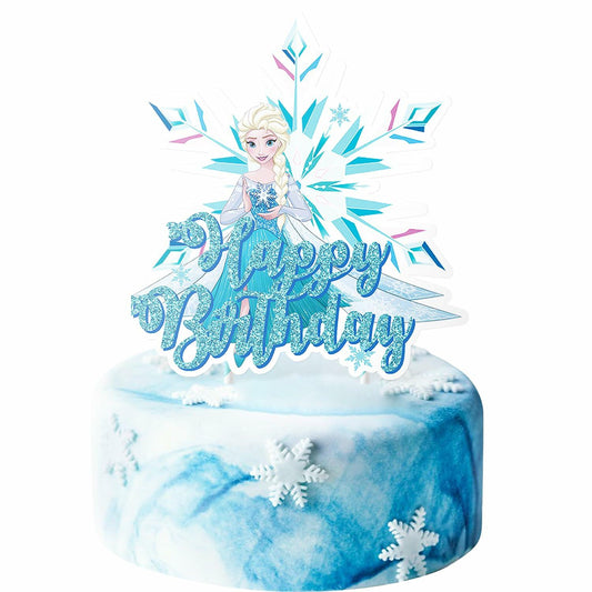 Frozen Cake Topper Birthday Party Decoration for Children, 1 Count
