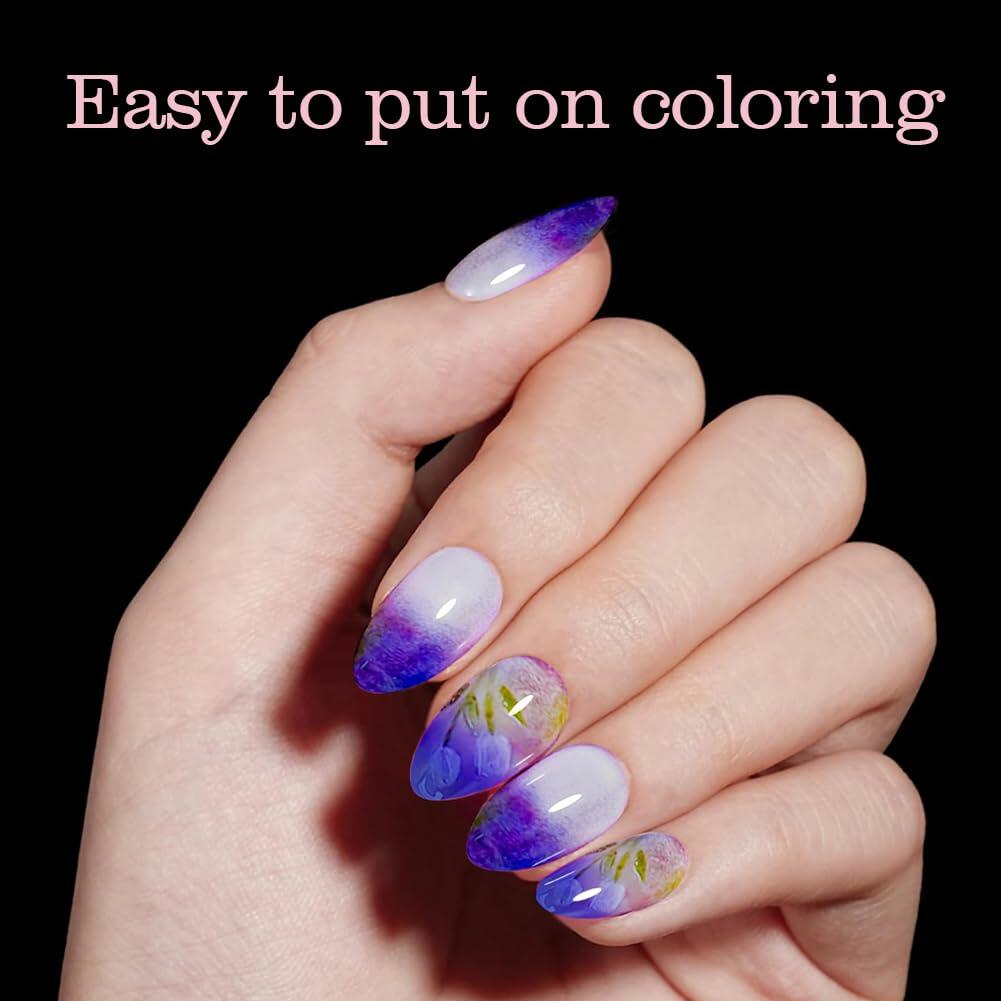 PrettyYo Short Almond Gel Nail Tips 600Pcs Clear Acrylic 12 Sizes Full Cover