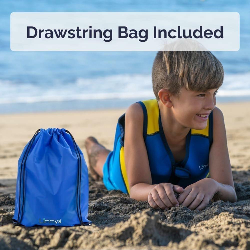 Limmys Premium Kids Swim Vest Toddler Buoyancy Aid with Drawstring Bag