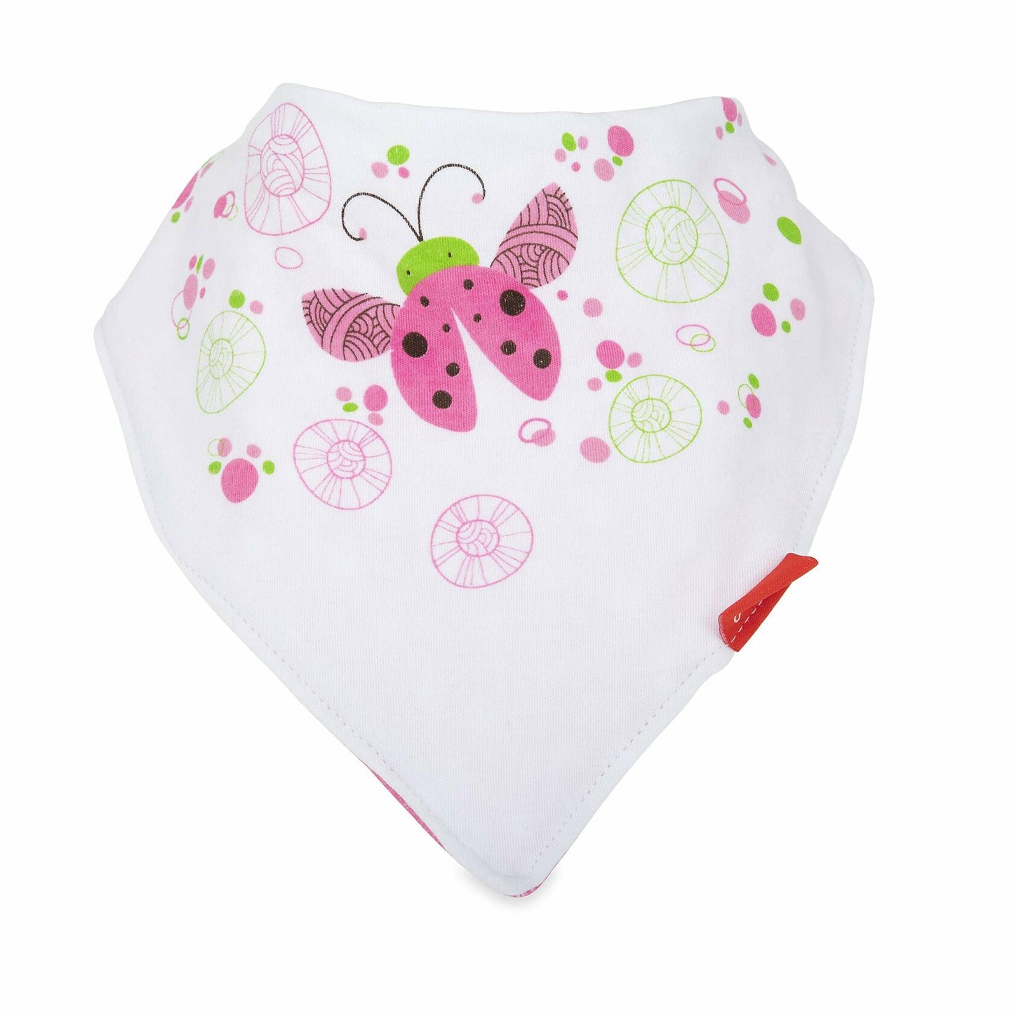 Nuby 2 Pack Bandana Bibs Super Absorbent Dribble Catcher for Girls