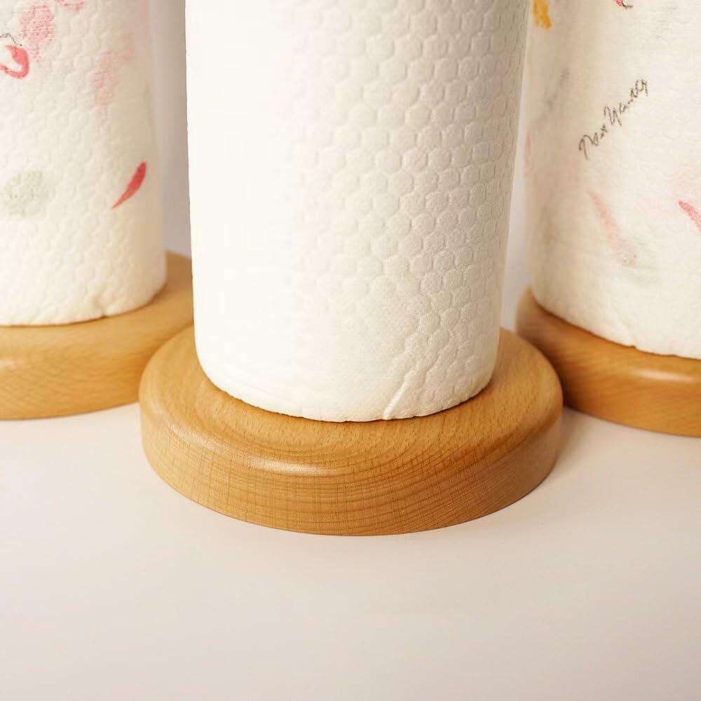 GUDINGHENG Wooden Paper Towel Holder Koala Design Free Standing Stand