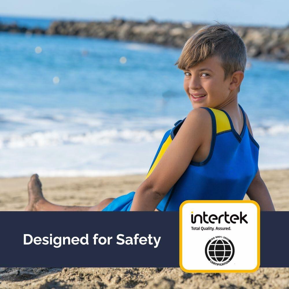 Limmys Premium Kids Swim Vest Toddler Buoyancy Aid with Drawstring Bag