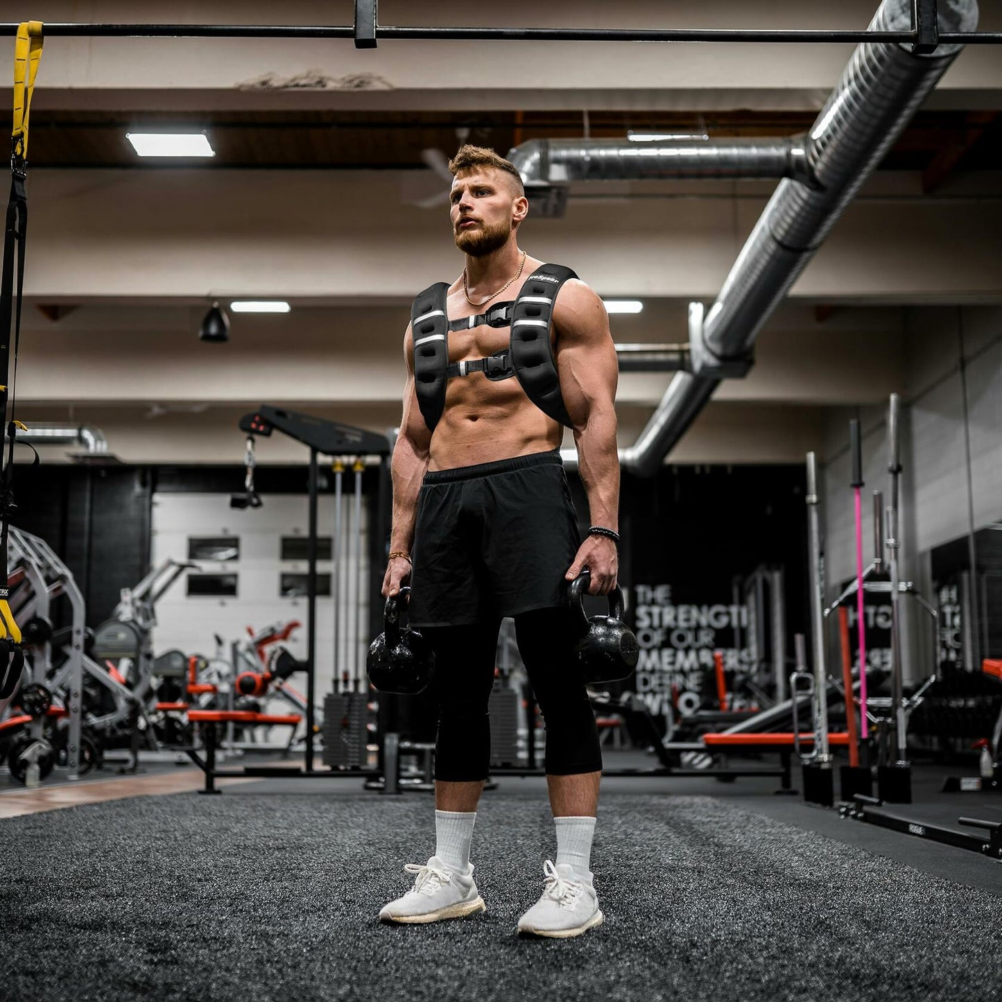 AceSpear Weighted Vest 18lbs Black Strength Training Workout Gear