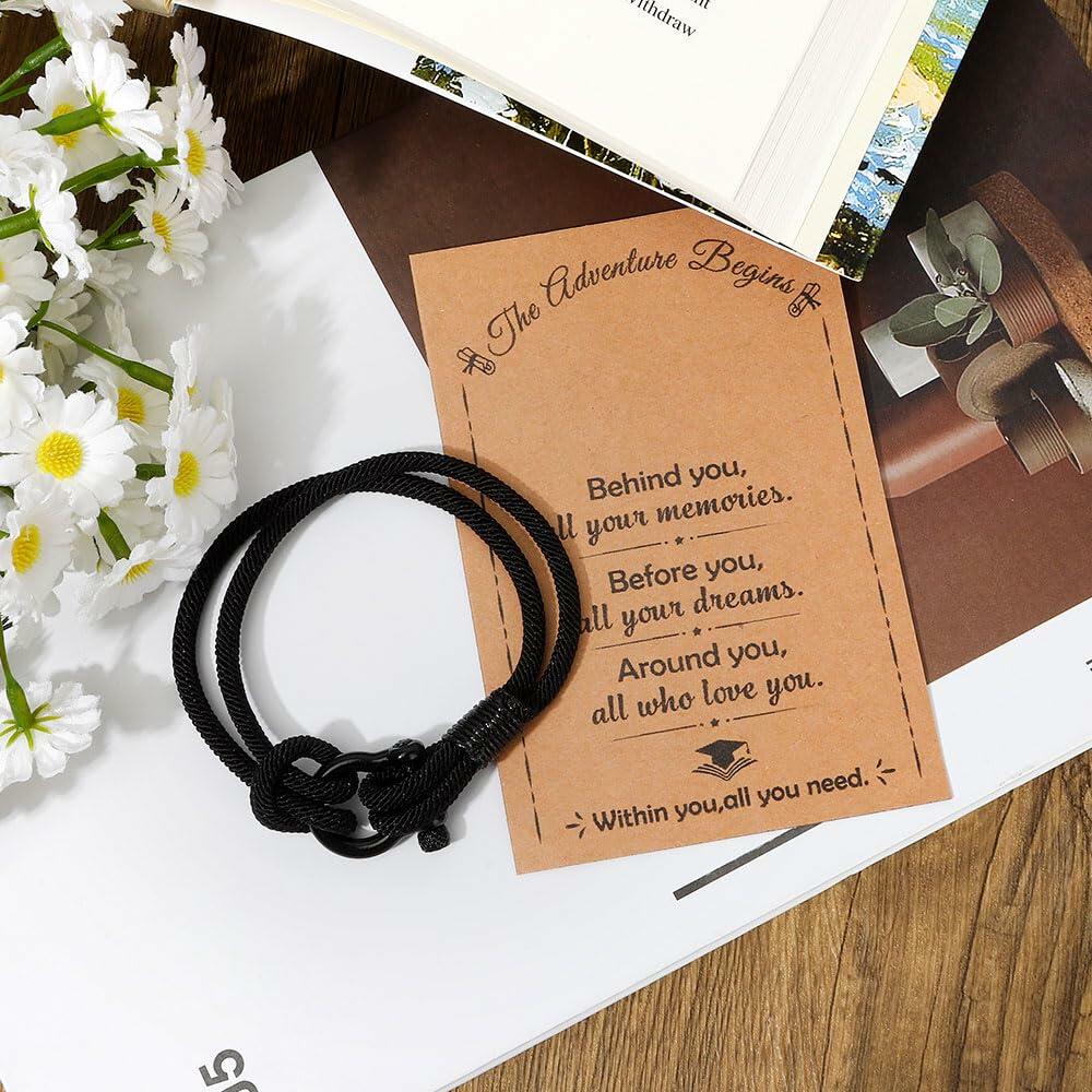 DUIOQ Graduation Gifts 2024 High School College Nurse Police Black 16-28cm