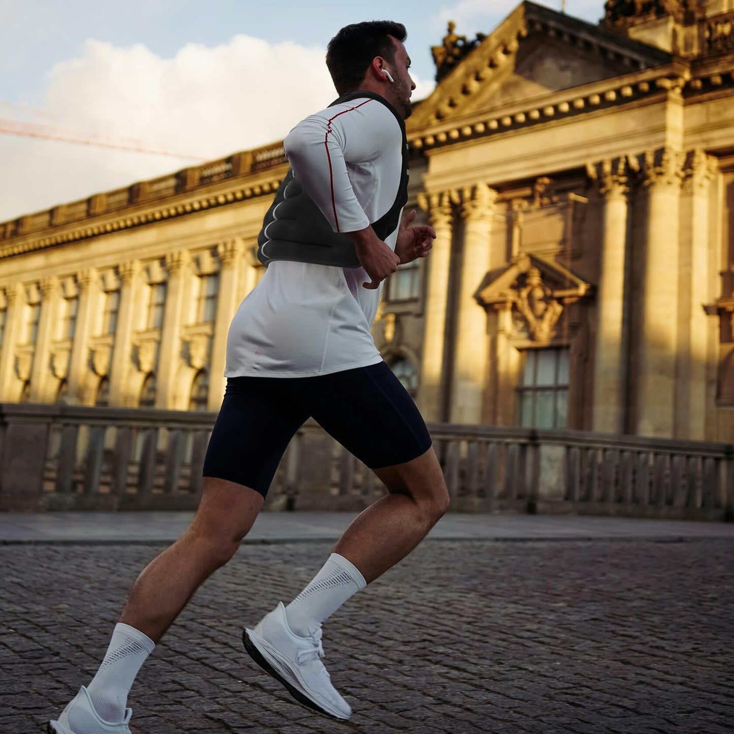 AceSpear Weighted Vest 18lbs Black Strength Training Workout Gear