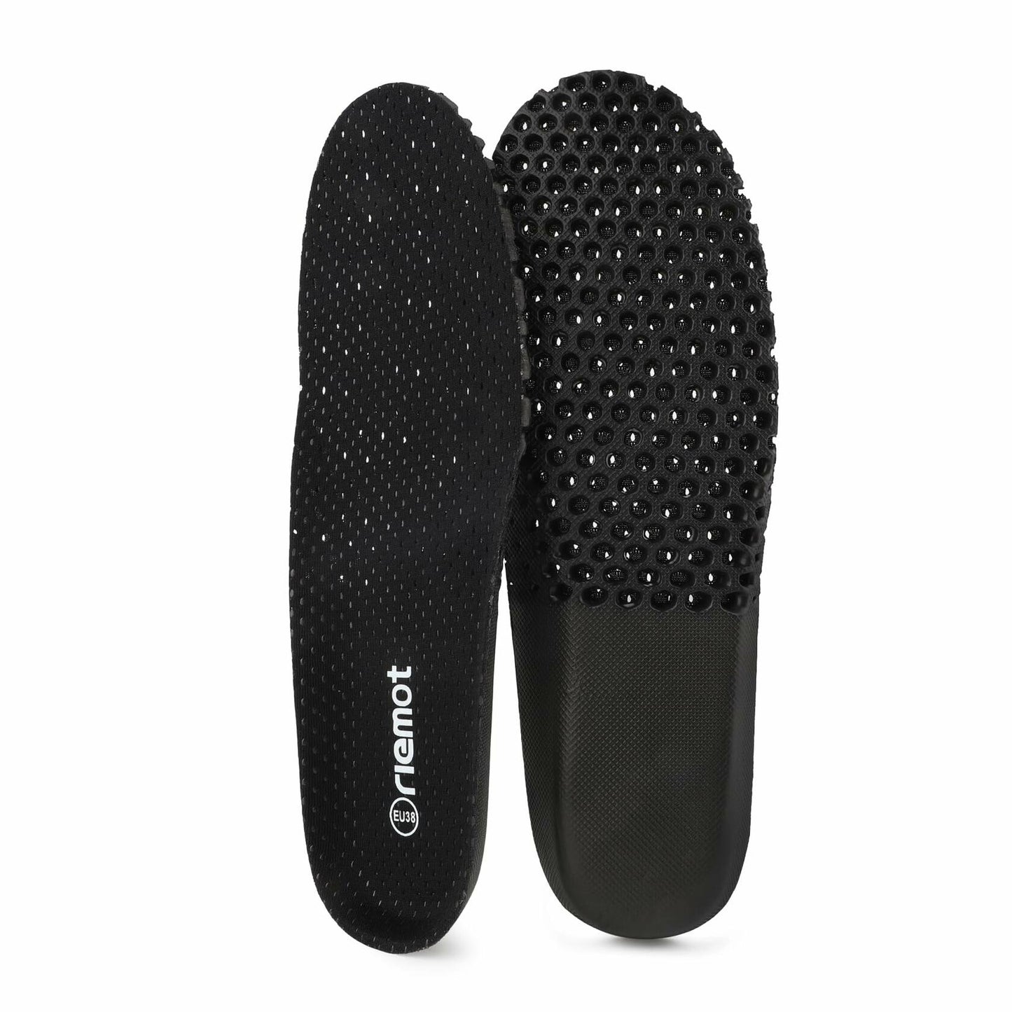 riemot Arch Supports Orthotics Sport Shoe Insoles 2 Pairs Grey Size US14/EU47