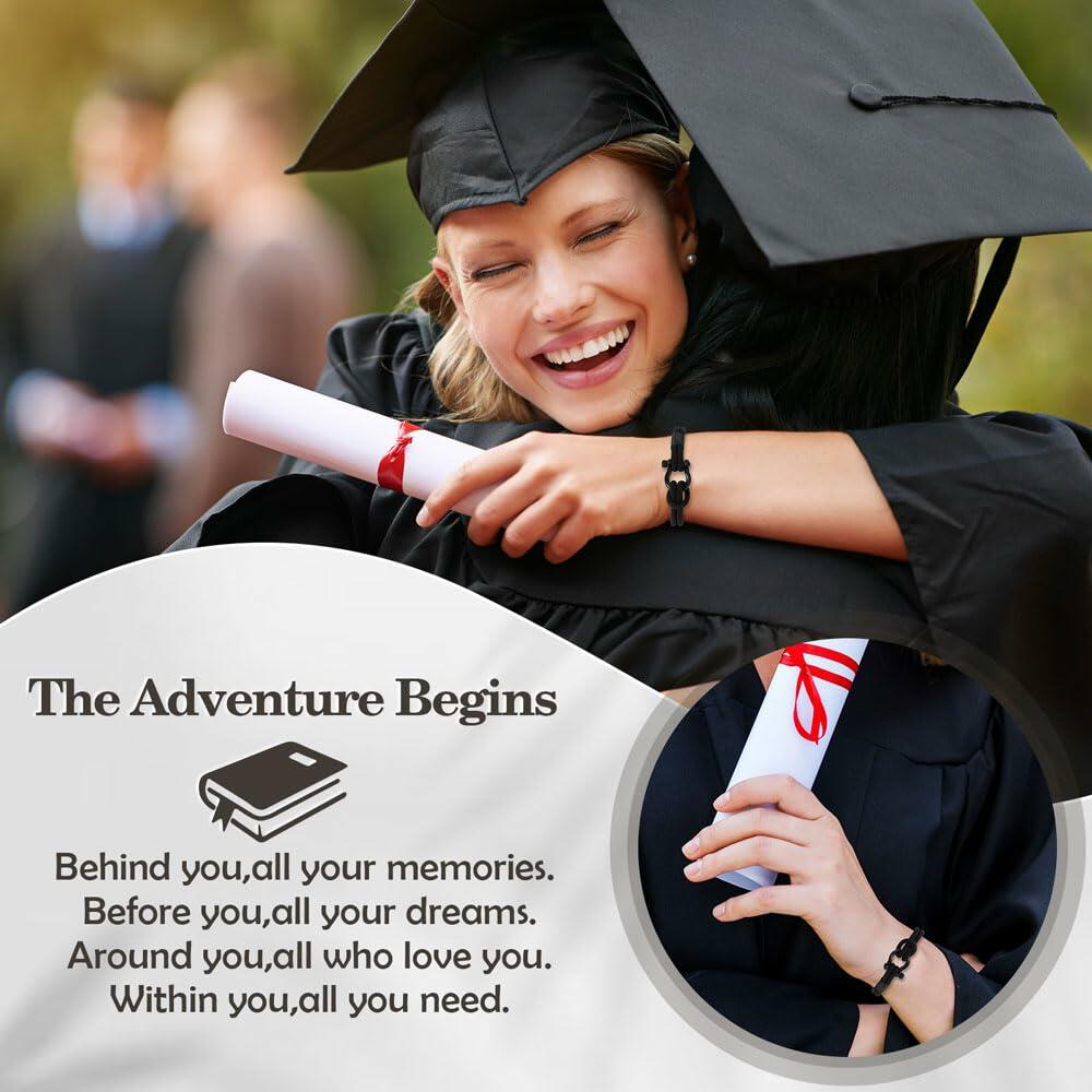 DUIOQ Graduation Gifts 2024 High School College Nurse Police Black 16-28cm