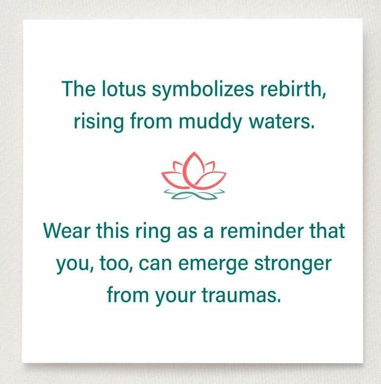 XMTYQ S925 Silver Lotus Flower Zircon Inspirational Ring Silver