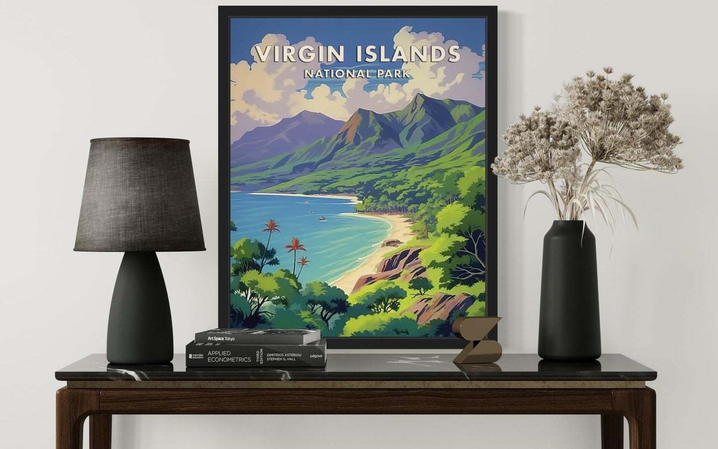 HomeArtPrint Virgin Islands National Park Retro Poster 8x10 Unframed