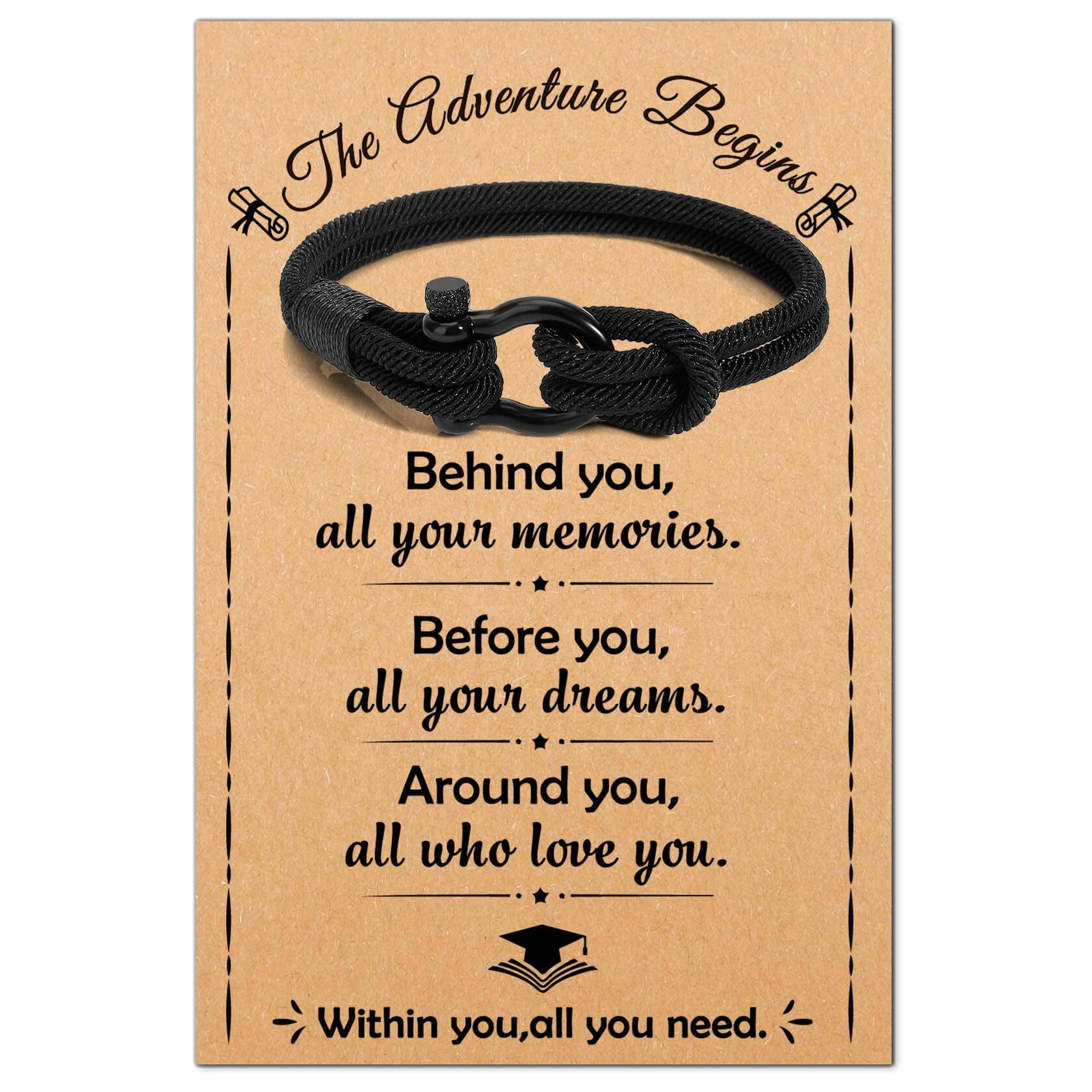 DUIOQ Graduation Gifts 2024 High School College Nurse Police Black 16-28cm