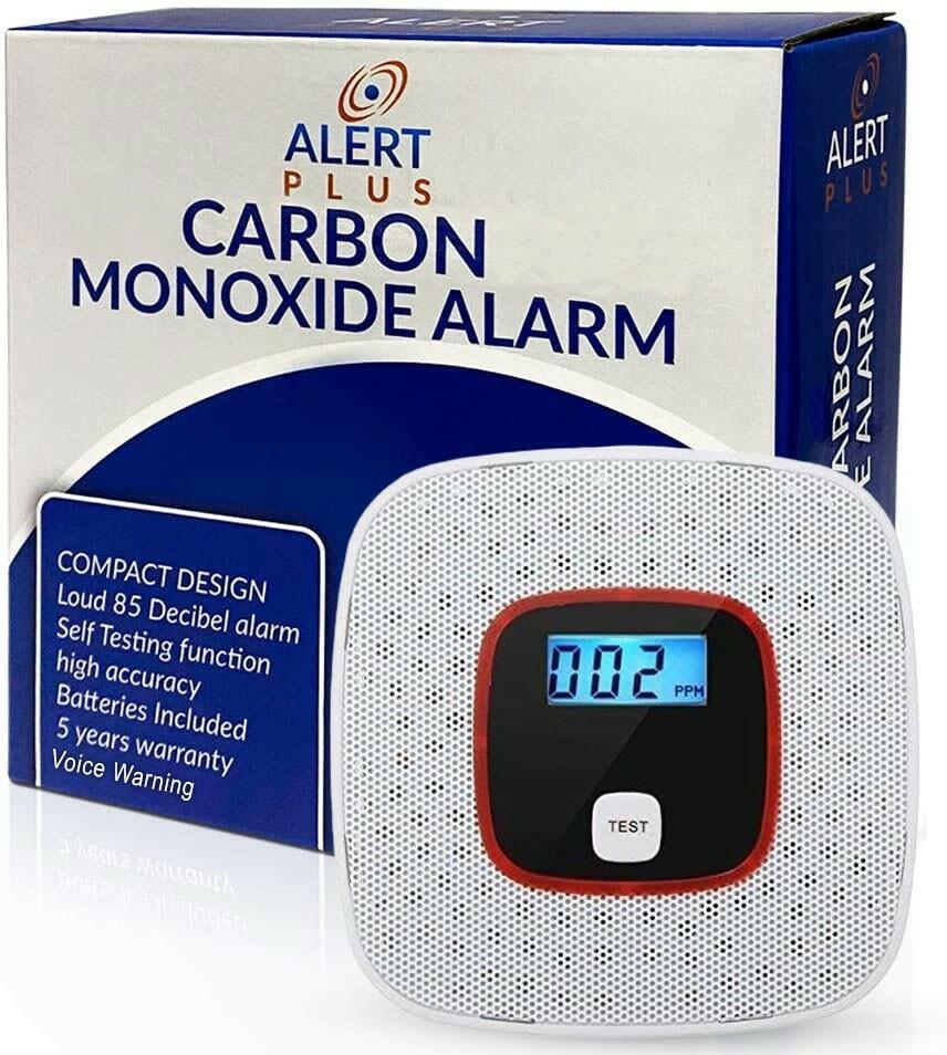 Lecoolife 3 Pack Photoelectric Smoke & CO Detector Digital Display Battery