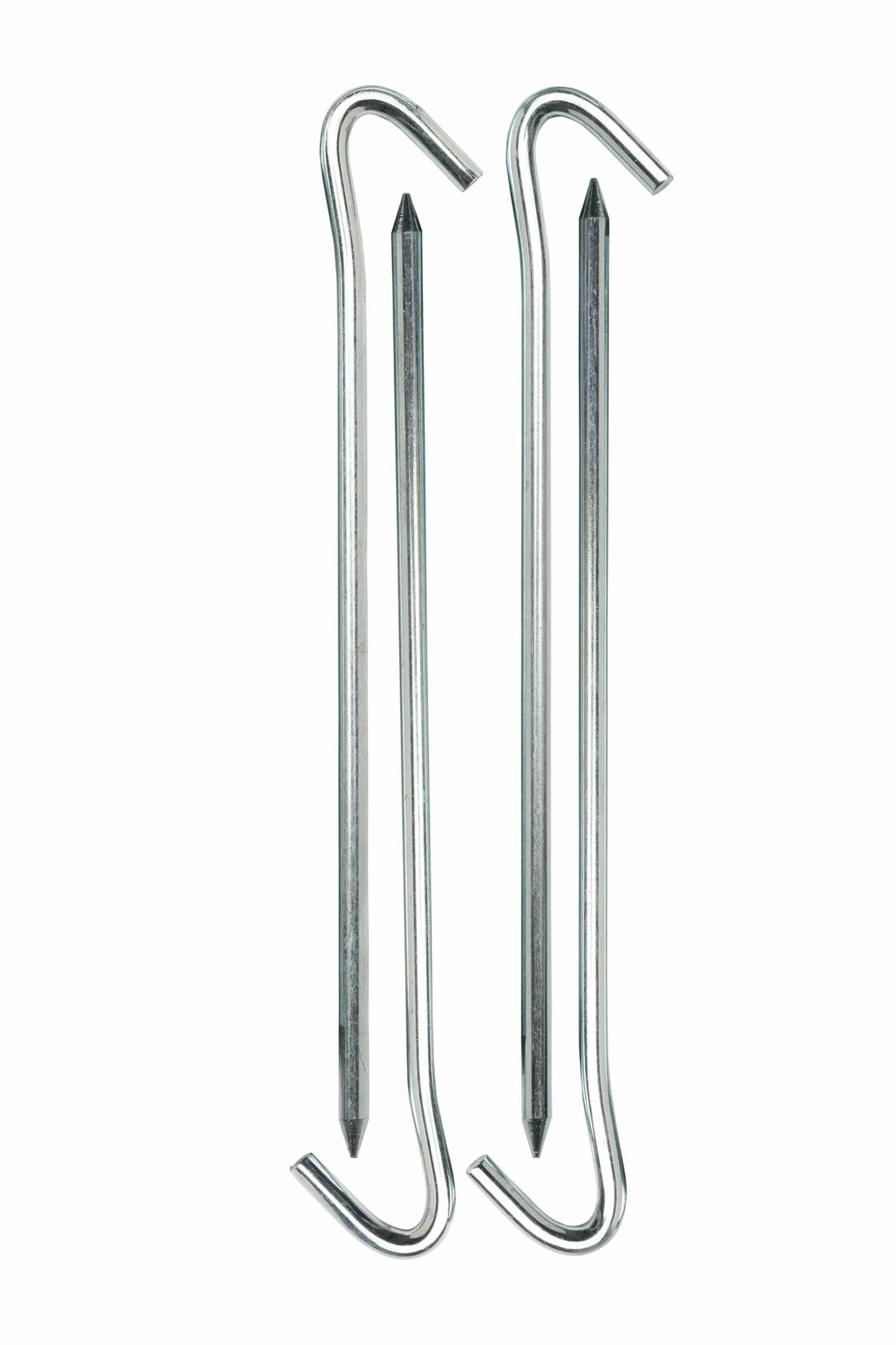 Coghlan's Steel Tent Pegs 7" 5mm Rust-Resistant Hook Top 4-Pack
