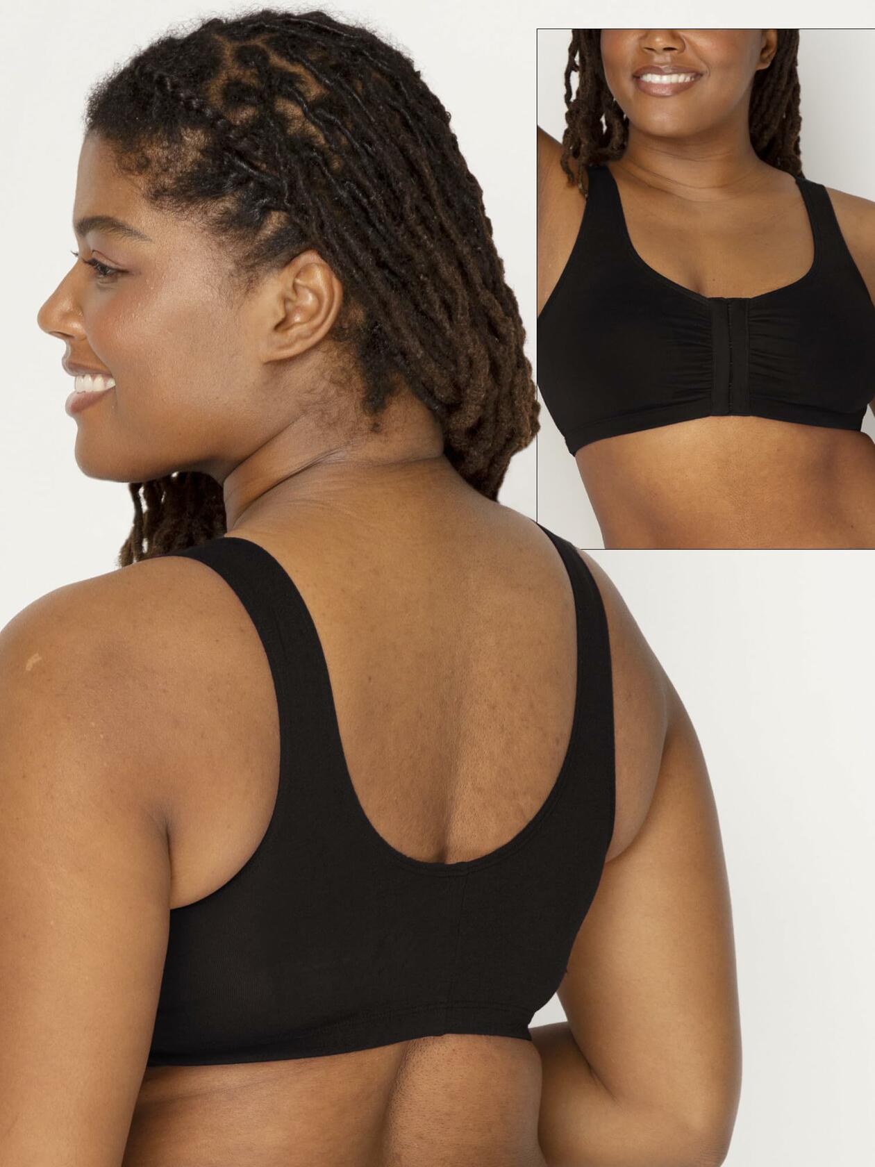 Fruit of the Loom 3 Pack Women’s Front Close Cotton Sports Bra Size 36