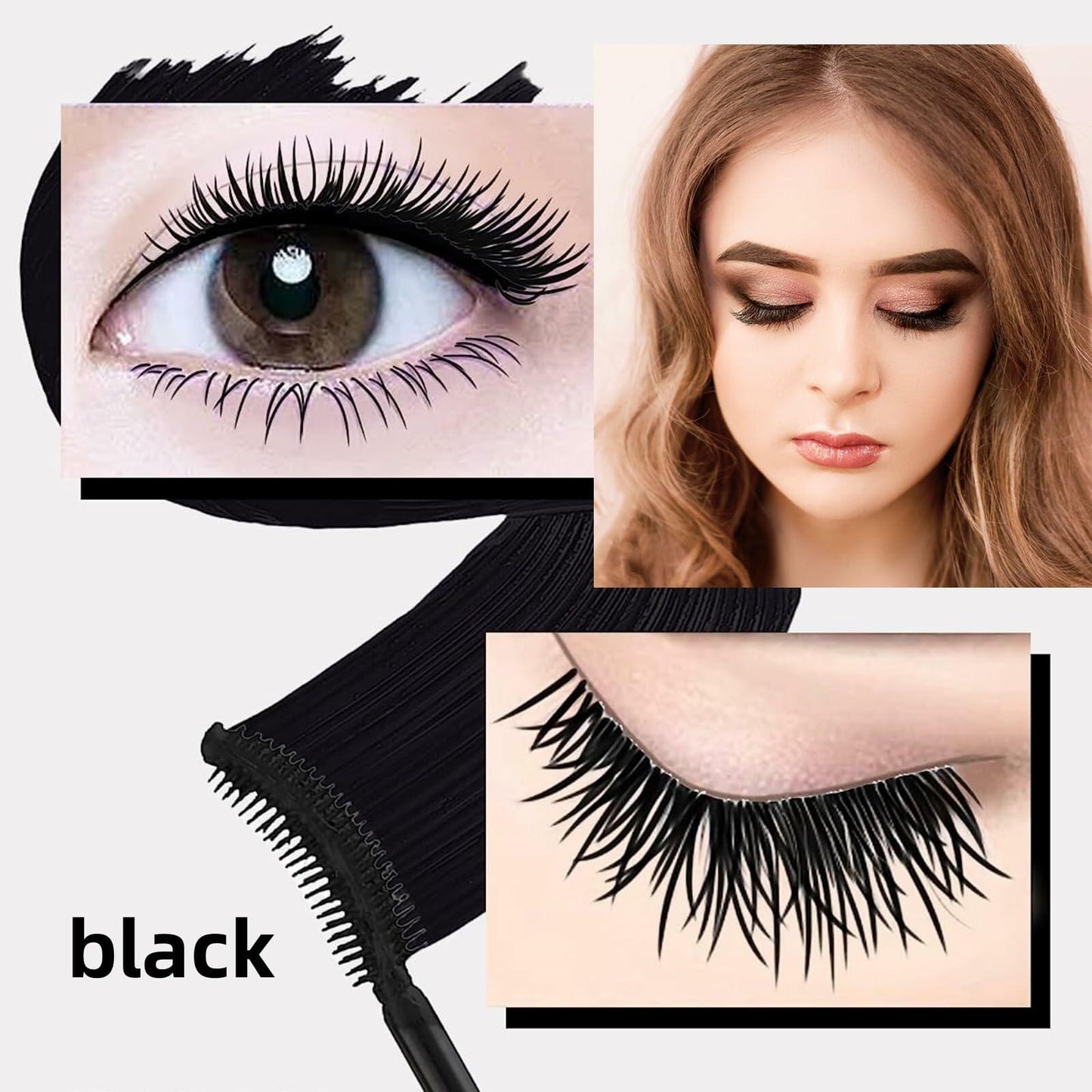 LGSZGDCN Mascara Liquid Black Lashes Makeup Eyes Extensions 1 Ounce