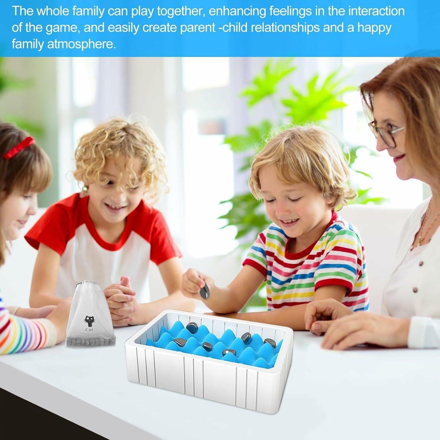 COVBOARD Magnetic Chess Game Tabletop Strategy Family Fun with Rope Sponge