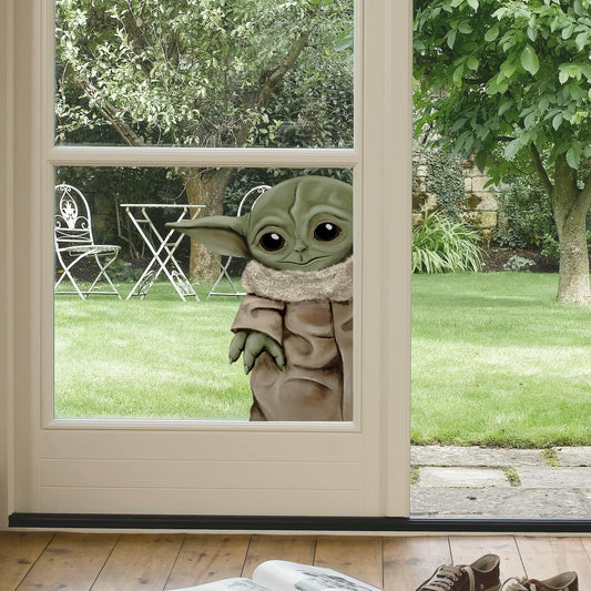 SAYBZ Removable Star Wars Vinyl Wall Decal Cartoon Green Tan Kids Decor