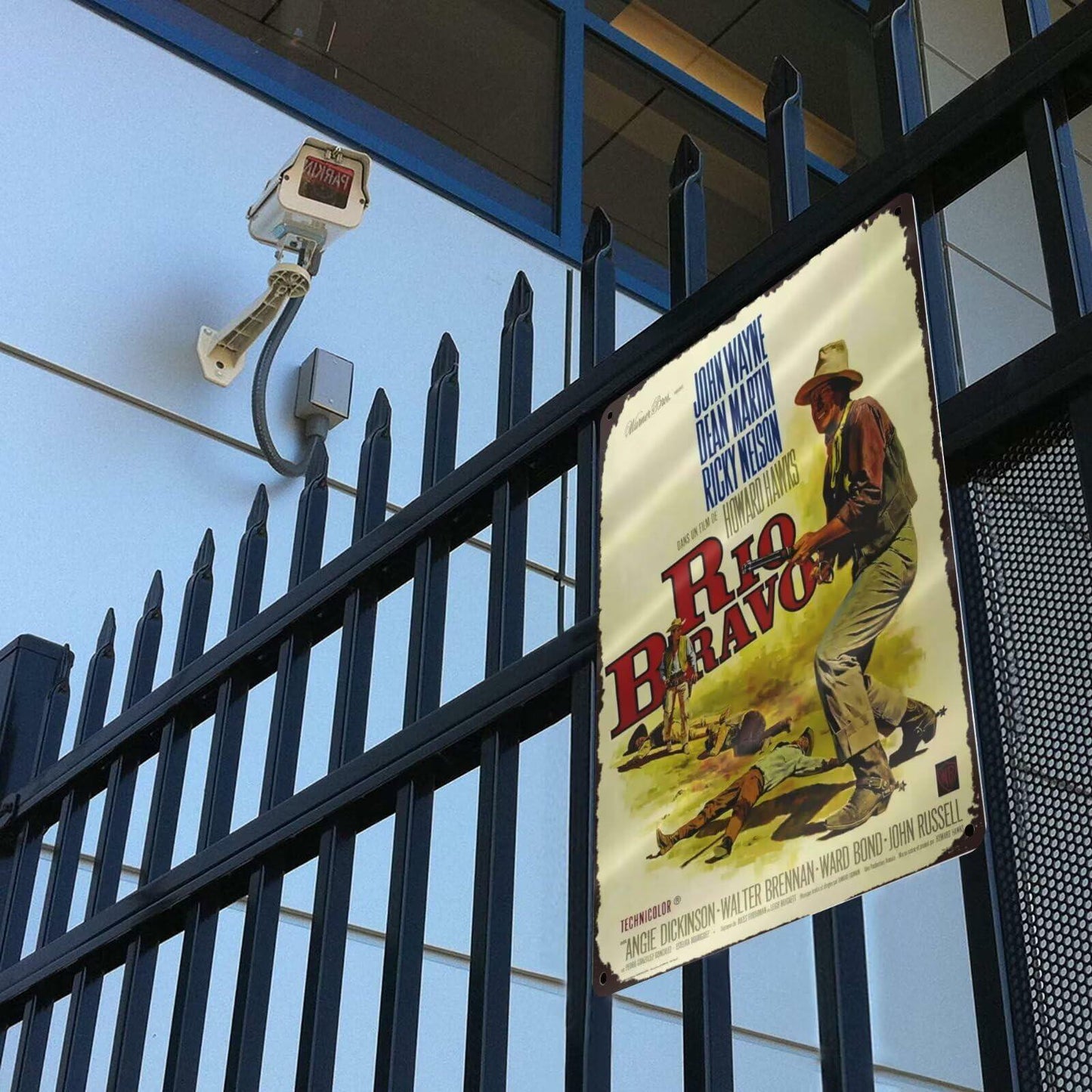 GCOCL Western Cowboy Vintage Movie Poster Metal Tin Sign Red 8x12 Inches