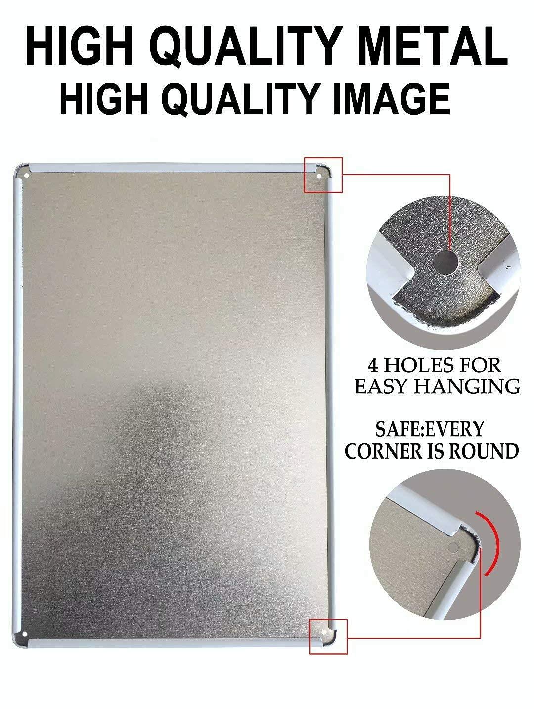 NIUMOWANG Paul The Alien Metal Sign 12x8 Inches Green Stylish