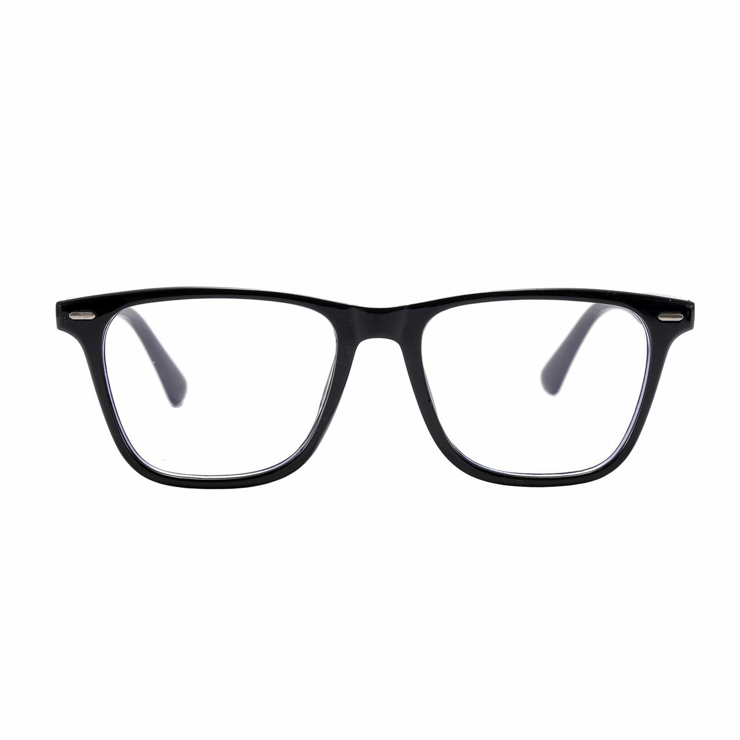 SANHOOPOLO Blue Light Blocking Glasses Black Frame Clear Lens Unisex