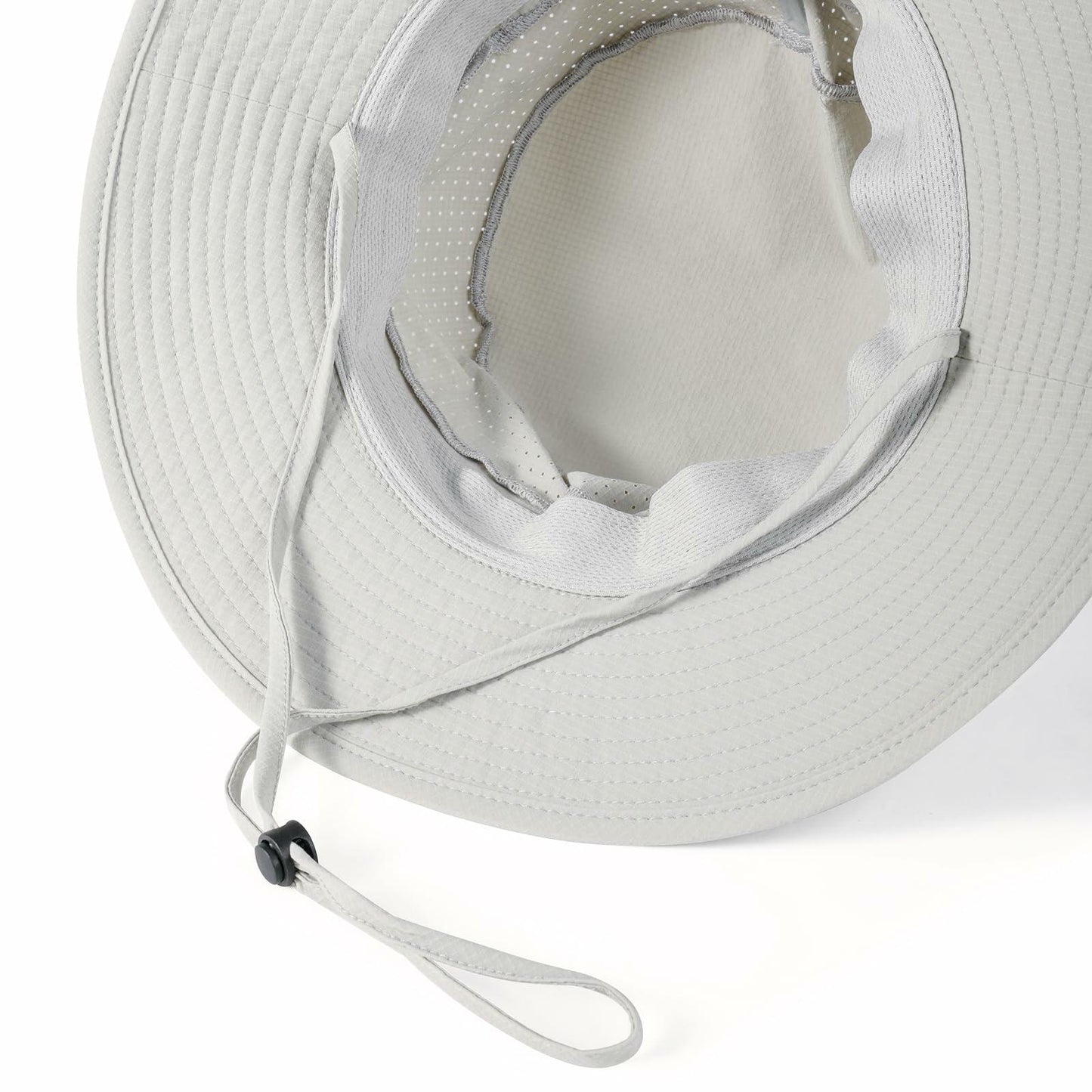 VOBOOM Breathable Wide Brim Sun Hat UV Protection Fishing Cap Grey