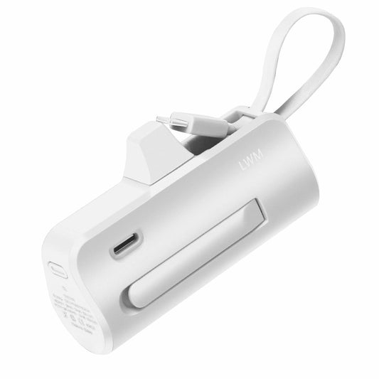 Generic LWM Mini 5000mAh Fast Charging Power Bank Type-C White