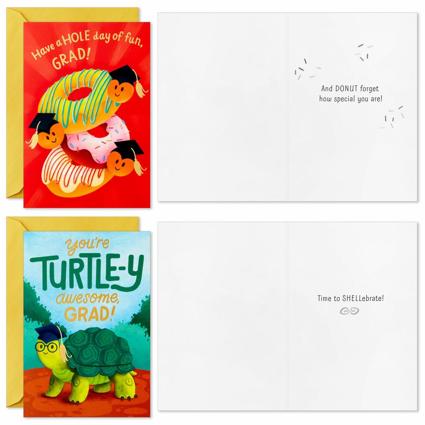 Hallmark Graduation Cards Bulk Assortment 36 Count Cartoon Multicolor Kids