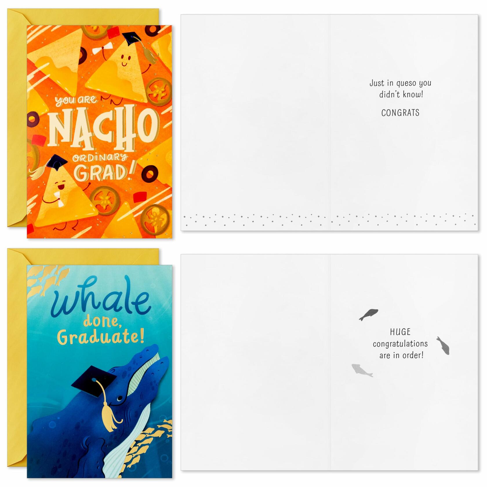 Hallmark Graduation Cards Bulk Assortment 36 Count Cartoon Multicolor Kids