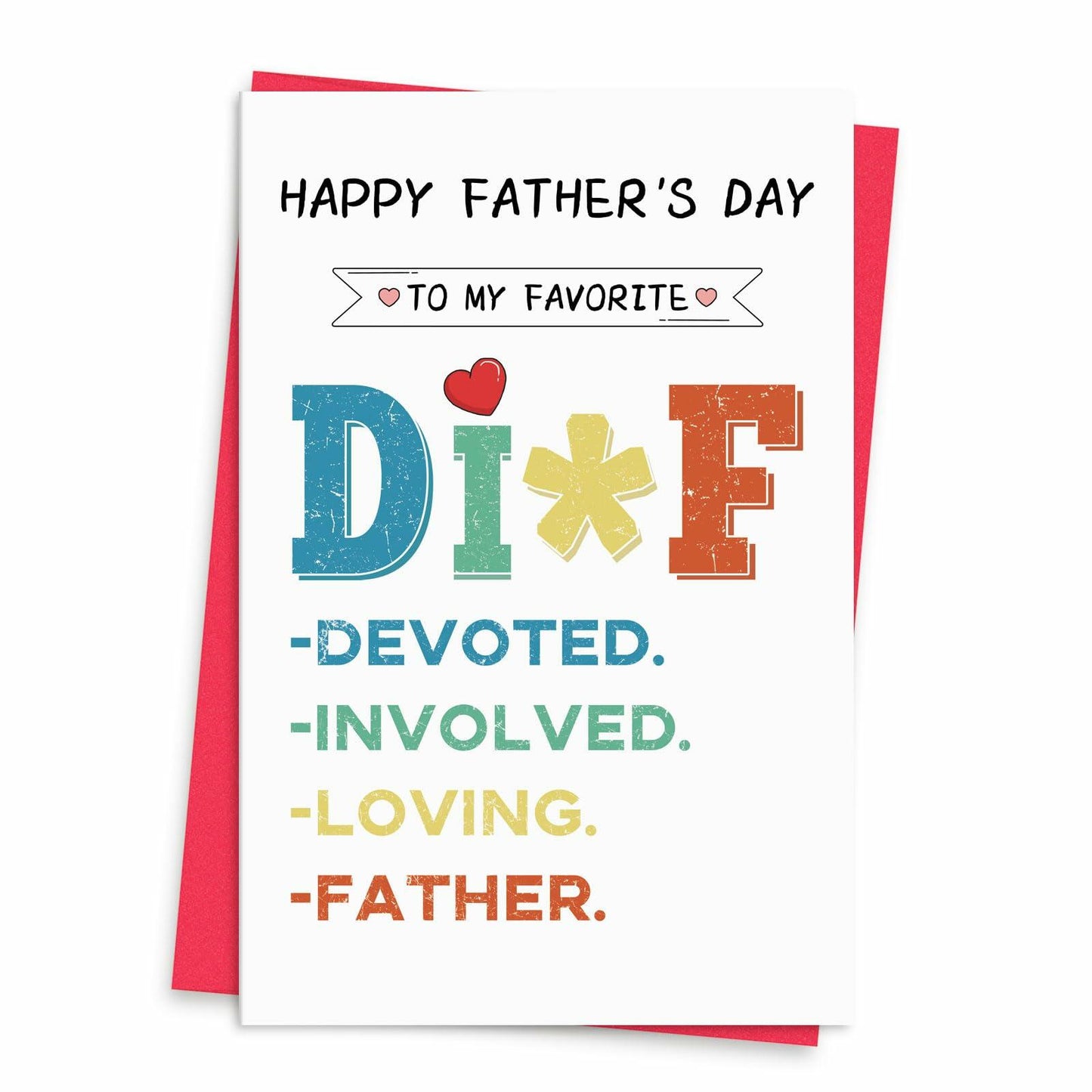xiangqiankan Father's Day Card Husband Boyfriend Vintage 5x8 inches 2D-008
