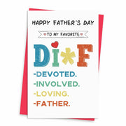 xiangqiankan Father's Day Card Husband Boyfriend Vintage 5x8 inches 2D-008