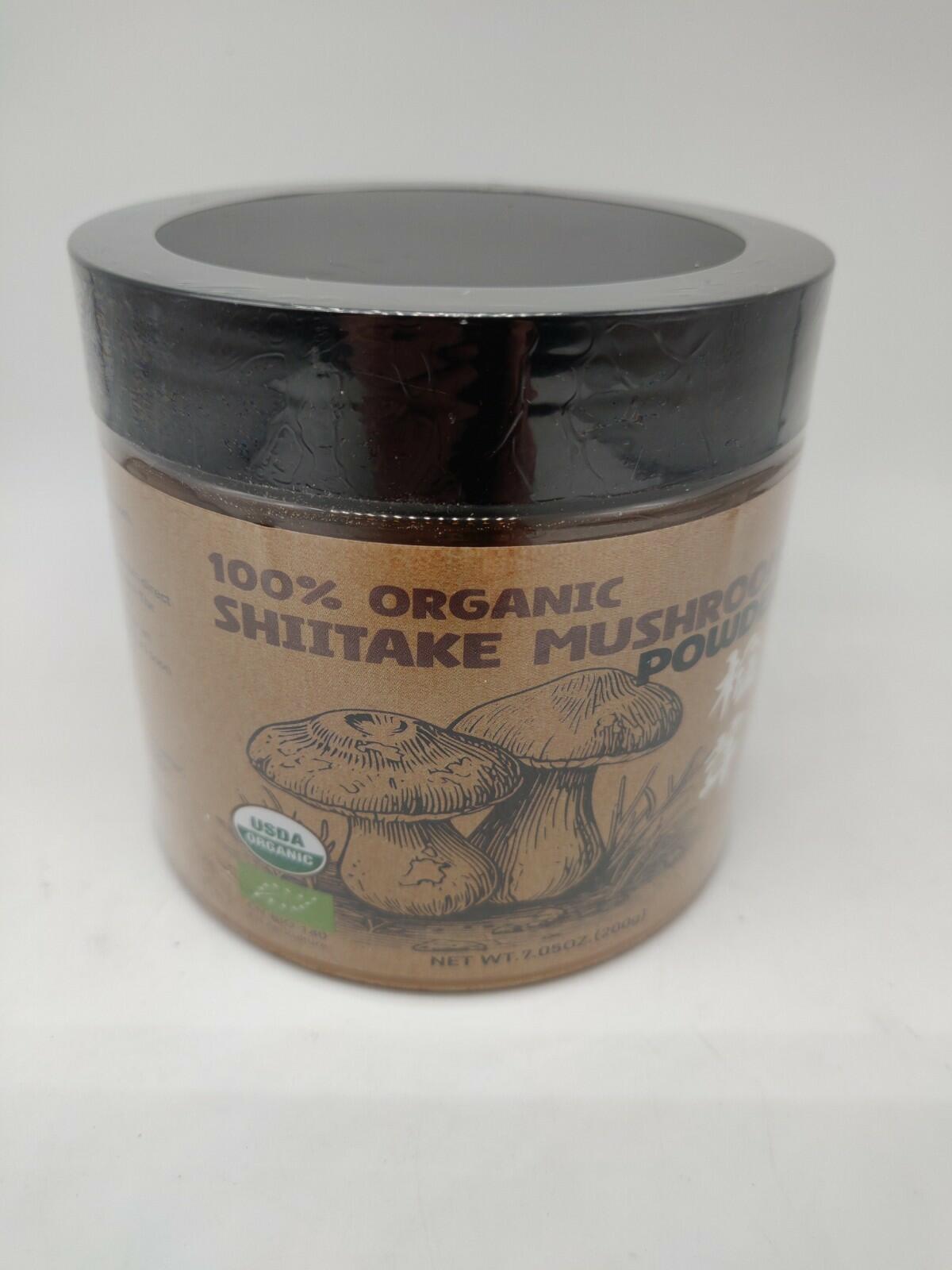 BestBy06/26 BestBy Organic Shiitake Mushroom Powder 7oz GMO Free Filler Free