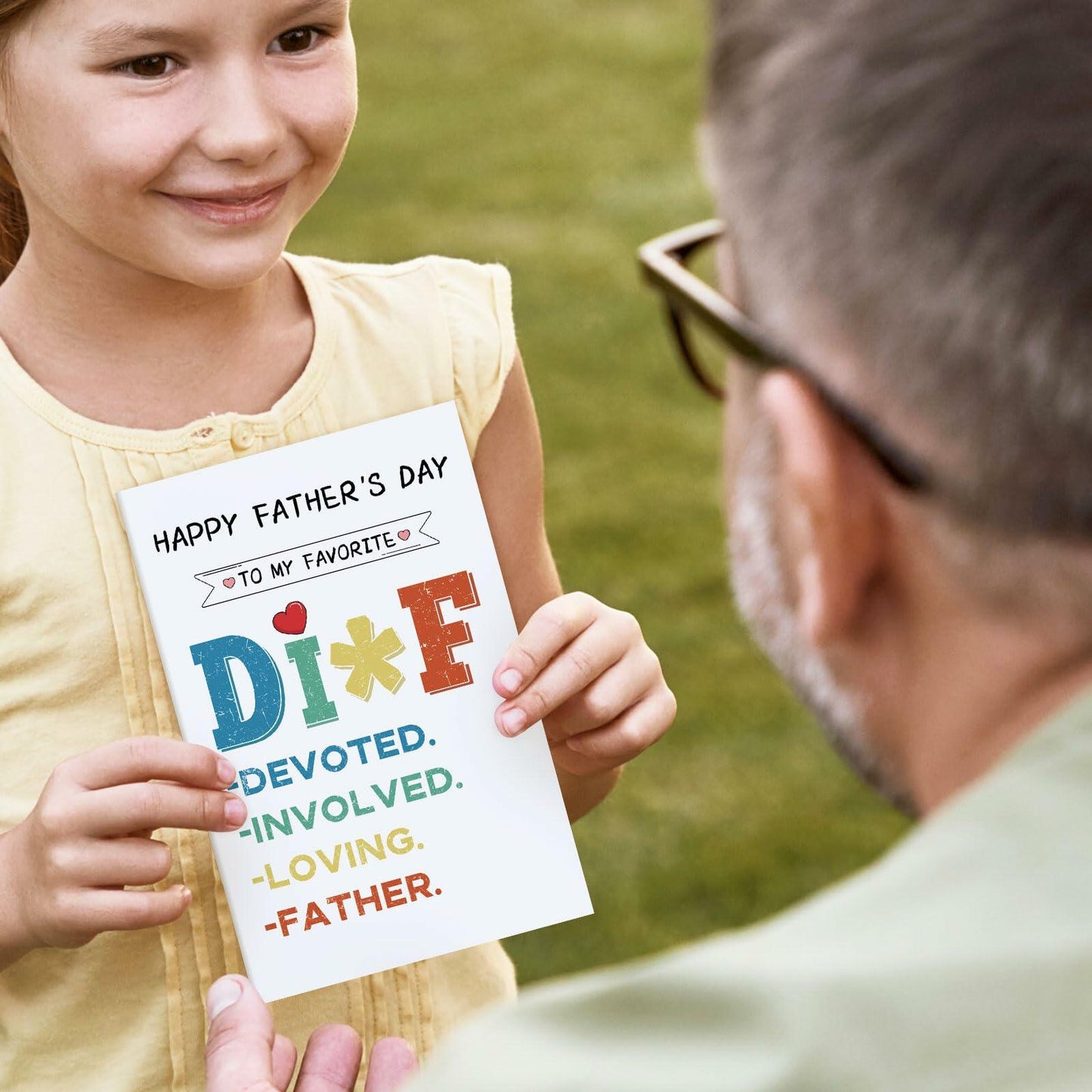 xiangqiankan Father's Day Card Husband Boyfriend Vintage 5x8 inches 2D-008