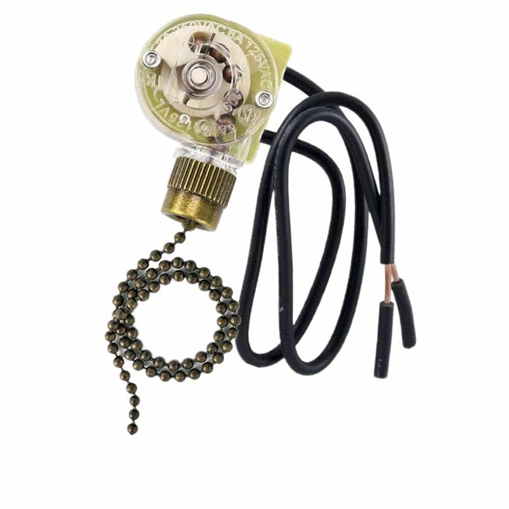 UNIVILLE Zing Ear ZE-109 Ceiling Fan Light Switch On-Off Speed Bronze 1