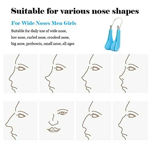 jieri Silicone Nose Shaper Lifter Clip Pain-Free Blue Nose Corrector