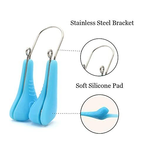jieri Silicone Nose Shaper Lifter Clip Pain-Free Blue Nose Corrector