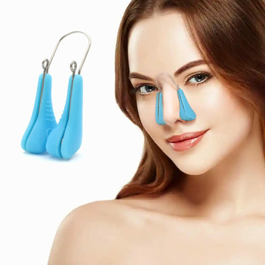 jieri Silicone Nose Shaper Lifter Clip Pain-Free Blue Nose Corrector