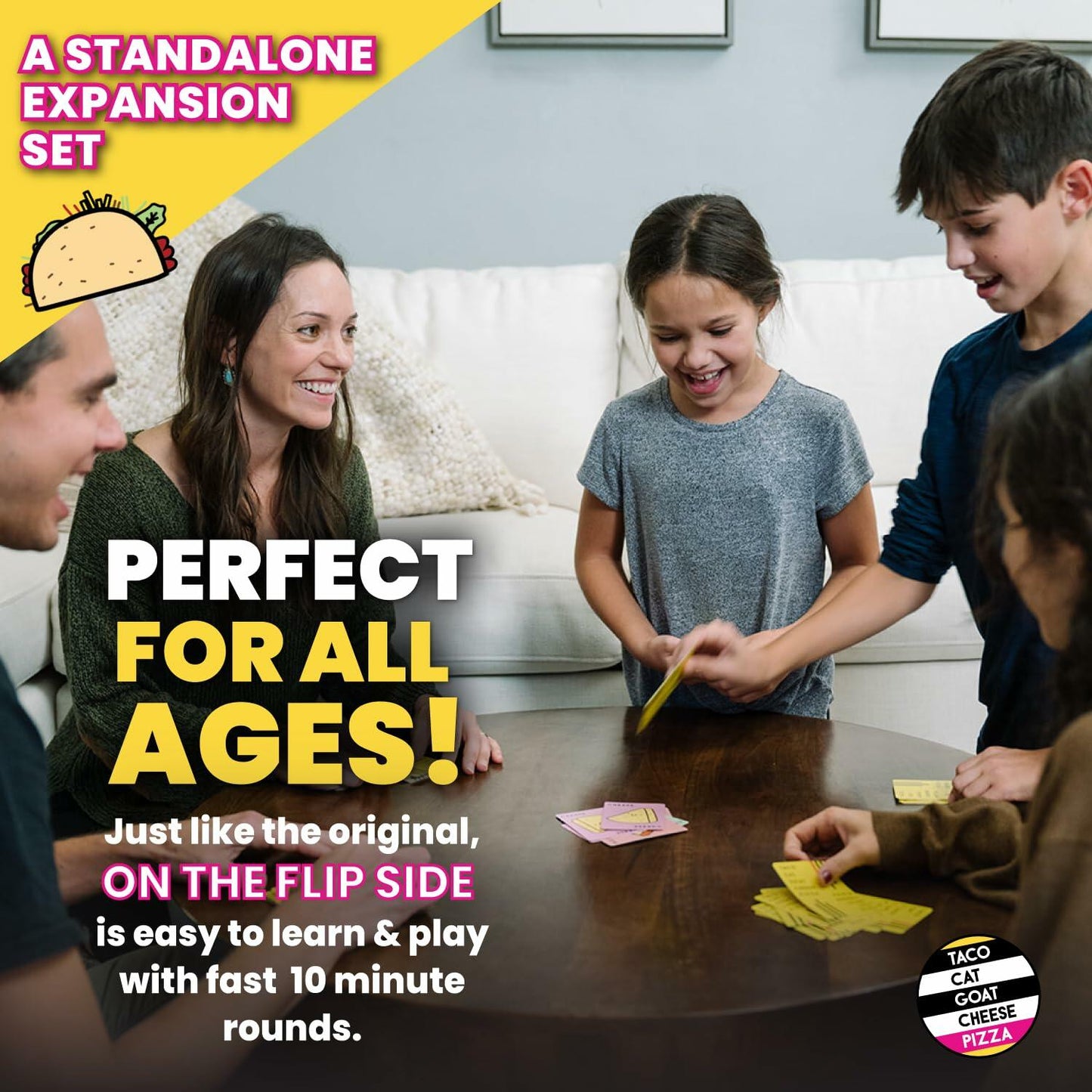 Taco Cat Goat Cheese Pizza On The Flip Side Standalone Expansion Game Fun