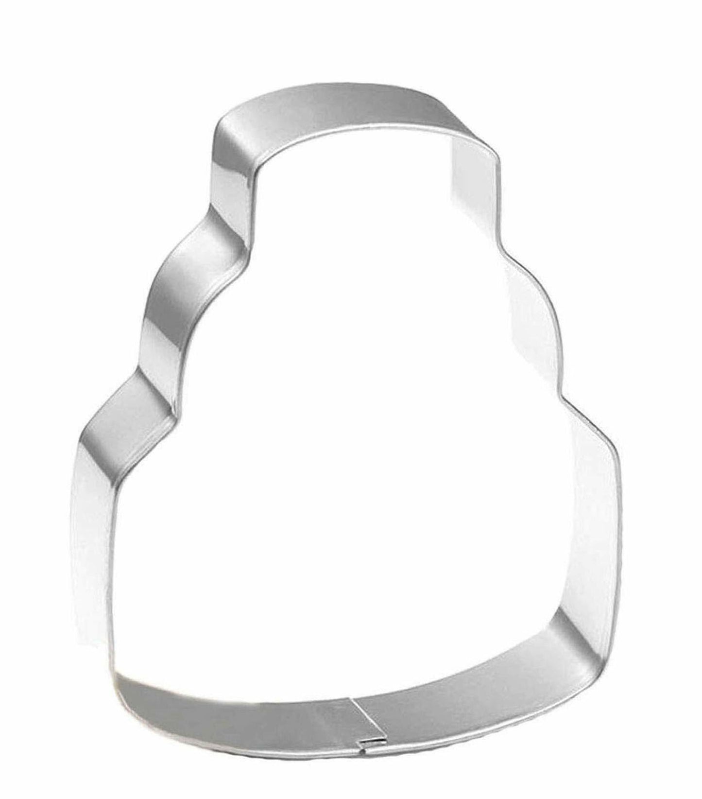 WJSYSHOP Stainless Steel Three Layer Cake Cookie Cutter Silver