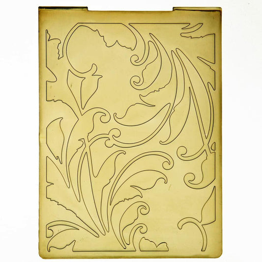 DDOUJOY Embossing Folders Flowers Leaves Bird Plastic 9pcs for Card Making