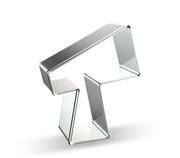 WJSYSHOP Telescope Shape Cookie Cutter Stainless Steel Silver Small