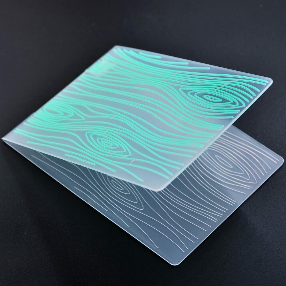 DDOUJOY Plastic Embossing Folders Brick Wall Stripe Arrow 4pcs