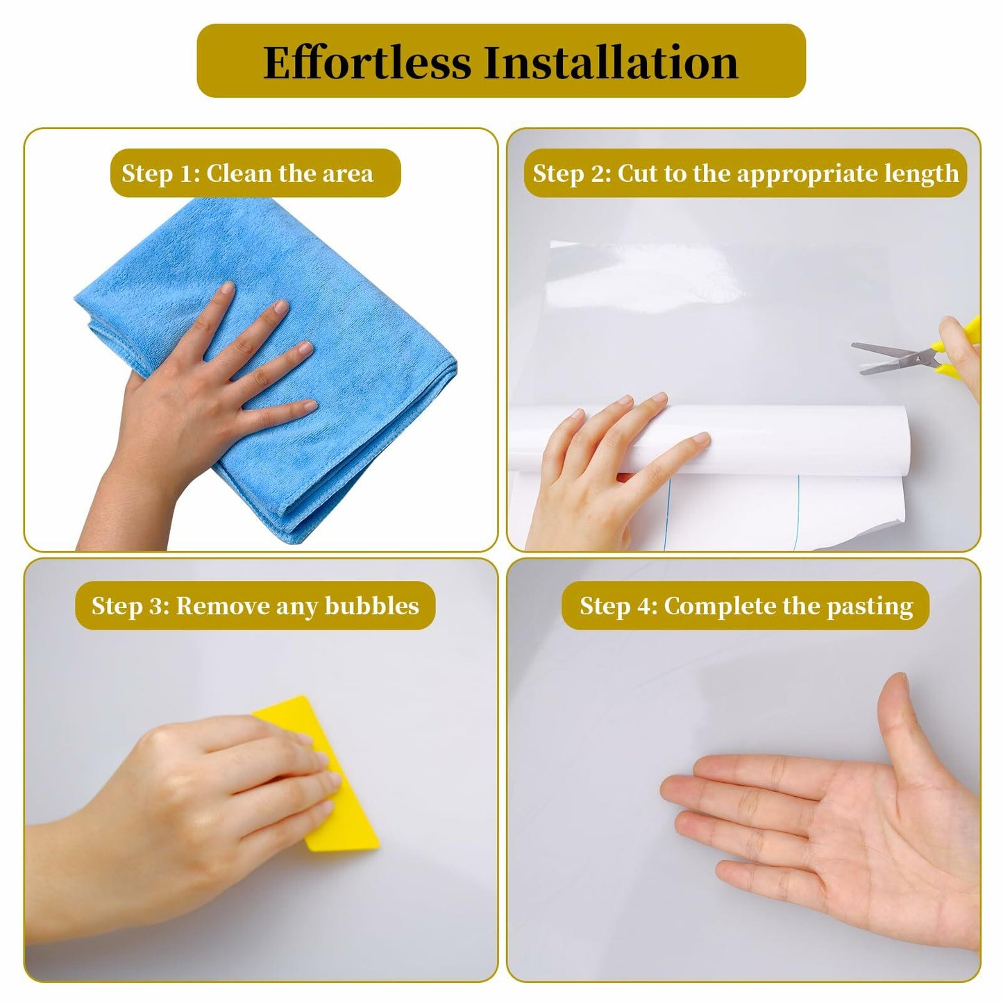 SENONAPO Cat Scratch Furniture Protector 196x17in Clear Self-Adhesive Tape