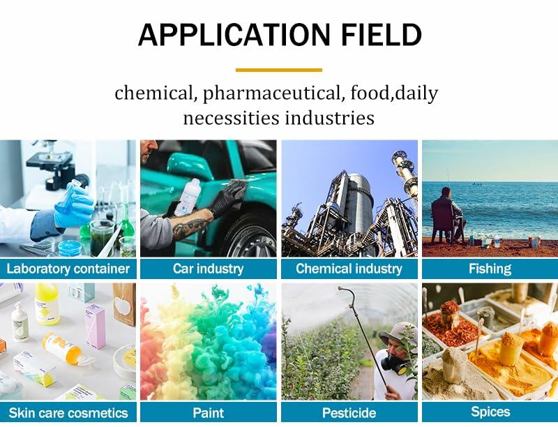 ASEVAT 33.8oz Plastic Reagent Bottle HDPE Wide Mouth Screw Cap 2Pcs