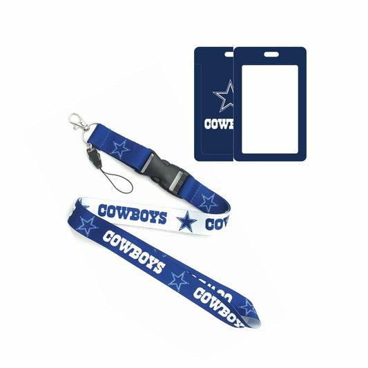OZER FestiKit Blue Lanyard Neck Rope Badge Keychain Wallet G2-Dallas